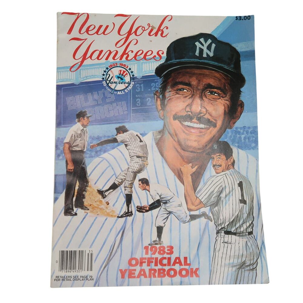 New York Yankees 1983 Official Yearbook Billy Martin Cover Baseball MLB